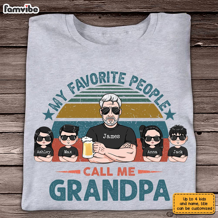 Personalized Grandpa My Favorite People T Shirt JN131 32O28 1