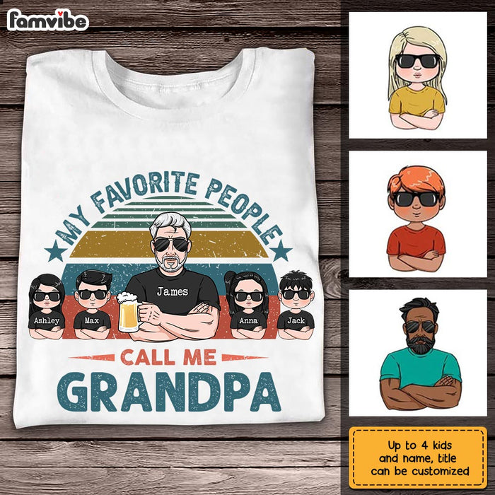 Personalized Grandpa My Favorite People T Shirt JN131 32O28 1