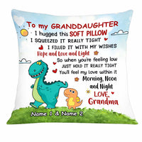 Personalized Granddaughter Dinosaur Pillow JN51 30O34 thumb 1