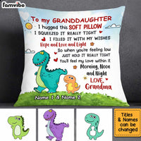 Personalized Granddaughter Dinosaur Pillow JN51 30O34 thumb 1