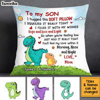 Personalized Son Dinosaur Pillow JN52 30O34 thumb 1