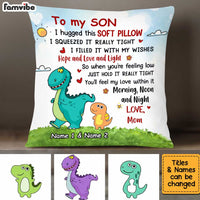 Personalized Son Dinosaur Pillow JN52 30O34 thumb 1