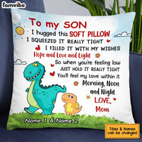 Personalized Son Dinosaur Pillow JN52 30O34 thumb 1