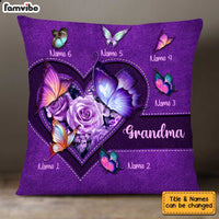 Personalized Grandma  Purple Butterfly Pillow JN131 58O34 thumb 1