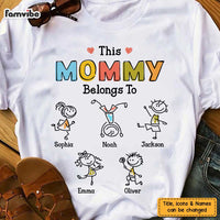 Personalized Mom Drawing T Shirt JN53 30O47 thumb 1