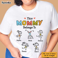 Personalized Mom Drawing T Shirt JN53 30O47 thumb 1