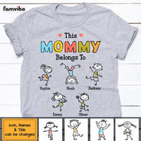Personalized Mom Drawing T Shirt JN53 30O47 thumb 1