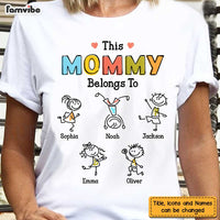 Personalized Mom Drawing T Shirt JN53 30O47 thumb 1