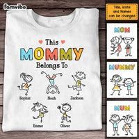 Personalized Mom Drawing T Shirt JN53 30O47 thumb 1