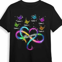 Personalized Mom Infinity Heart T Shirt JN54 30O34 thumb 1