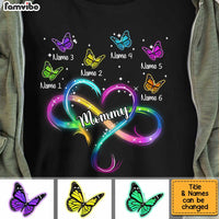 Personalized Mom Infinity Heart T Shirt JN54 30O34 thumb 1