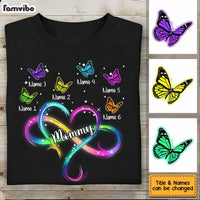 Personalized Mom Infinity Heart T Shirt JN54 30O34 thumb 1