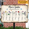 Personalized Mom Garden Metal Sign JN102 30O47 1