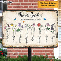 Personalized Mom Garden Metal Sign JN102 30O47 thumb 1