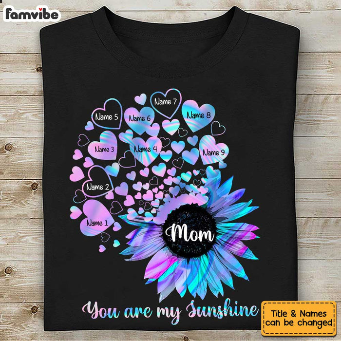 Personalized Mom Sunflower Little Sunshine T Shirt JN61 23O34 1