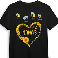 Personalized Grandma Bee Happy T Shirt JN81 85O28 thumb 1