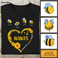 Personalized Grandma Bee Happy T Shirt JN81 85O28 thumb 1