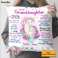 Personalized Granddaughter Unicorn Pillow JN132 32O28 thumb 1