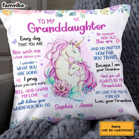 Personalized Granddaughter Unicorn Pillow JN132 32O28 thumb 1