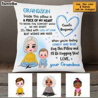 Personalized Grandson Hug This Pillow JN63 23O53 thumb 1