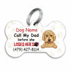 Personalized Dog Dad Bone Pet Tag JN74 30O34 1