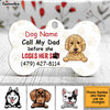 Personalized Dog Dad Bone Pet Tag JN74 30O34 1
