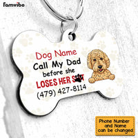 Personalized Dog Dad Bone Pet Tag JN74 30O34 thumb 1