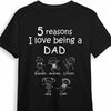 Personalized Dad Reasons T Shirt JN75 30O34 1