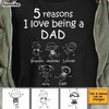 Personalized Dad Reasons T Shirt JN75 30O34 1