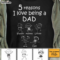 Personalized Dad Reasons T Shirt JN75 30O34 thumb 1