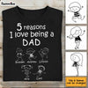 Personalized Dad Reasons T Shirt JN75 30O34 1