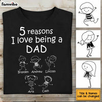 Personalized Dad Reasons T Shirt JN75 30O34 thumb 1