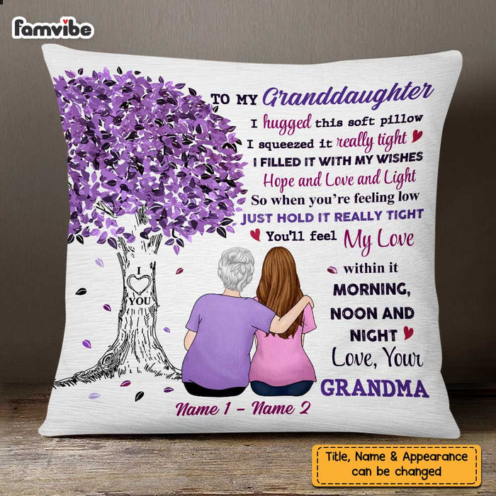 Personalized Granddaughter Tree Pillow JN76 30O47 1