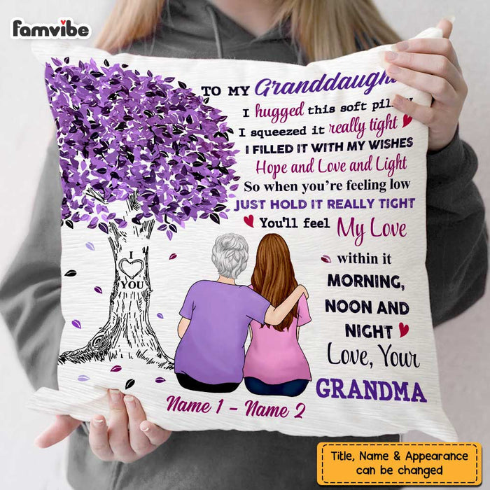 Personalized Granddaughter Tree Pillow JN76 30O47 1