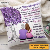 Personalized Granddaughter Tree Pillow JN76 30O47 thumb 1