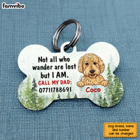 Personalized Dog Dad Dog Lost Wander Bone Pet Tag JN91 23O28 thumb 1