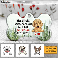 Personalized Dog Dad Dog Lost Wander Bone Pet Tag JN91 23O28 thumb 1
