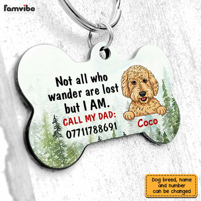 Personalized Dog Dad Dog Lost Wander Bone Pet Tag JN91 23O28 1