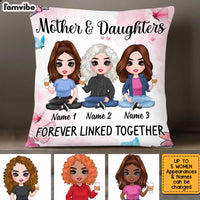 Personalized Daughter Forever Linked Together Pillow JN72 23O34 thumb 1