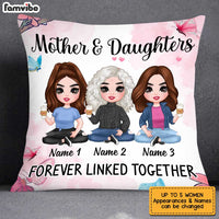 Personalized Daughter Forever Linked Together Pillow JN72 23O34 thumb 1