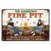 Personalized Husband Wife Firepit Metal Sign JN93 32O47 1