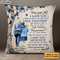 Personalized Never Forget That  Old Couple Pillow JN103 58O34 thumb 1