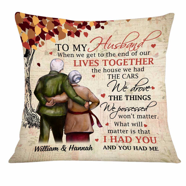 Husband hotsell pillow cover