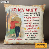 Personalized Wife Old Couple Pillow JN103 30O28 thumb 1