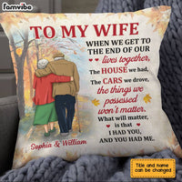 Personalized Wife Old Couple Pillow JN103 30O28 thumb 1