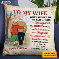 Personalized Wife Old Couple Pillow JN103 30O28 thumb 1