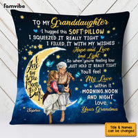 Personalized  Granddaughter Love You To The Moon And Back Pillow JN81 58O53 thumb 1