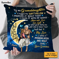 Personalized  Granddaughter Love You To The Moon And Back Pillow JN81 58O53 thumb 1