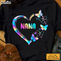 Personalized Grandma Butterfly T Shirt JN155 85O28 thumb 1