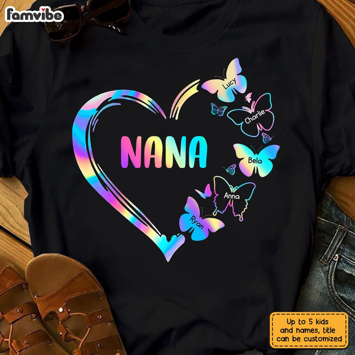 Personalized Grandma Butterfly T Shirt JN155 85O28 1